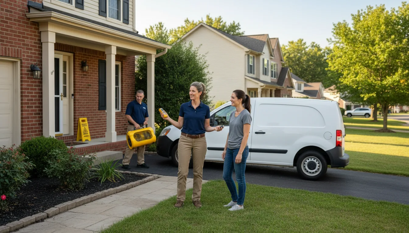 Residential water damage restoration in Bandon, OR